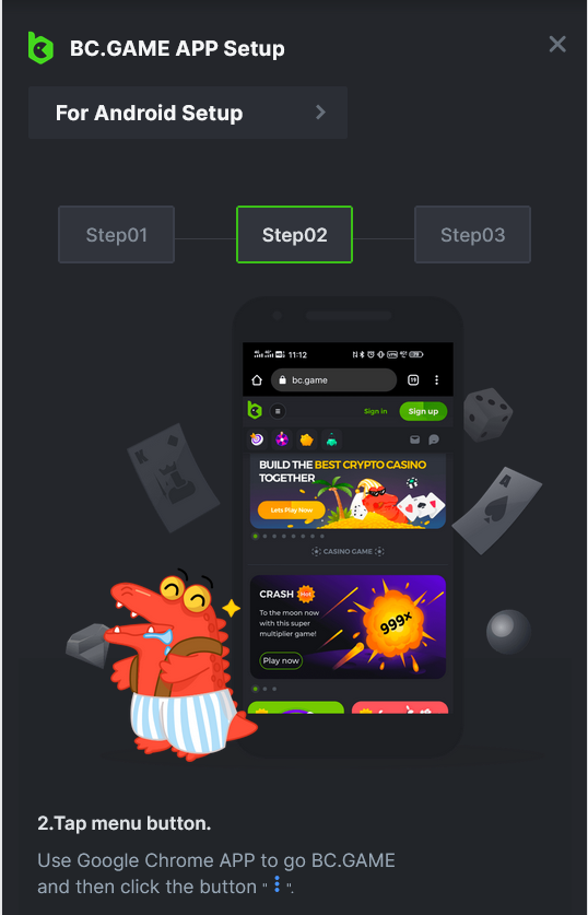 Как скачать Android приложение BC game.